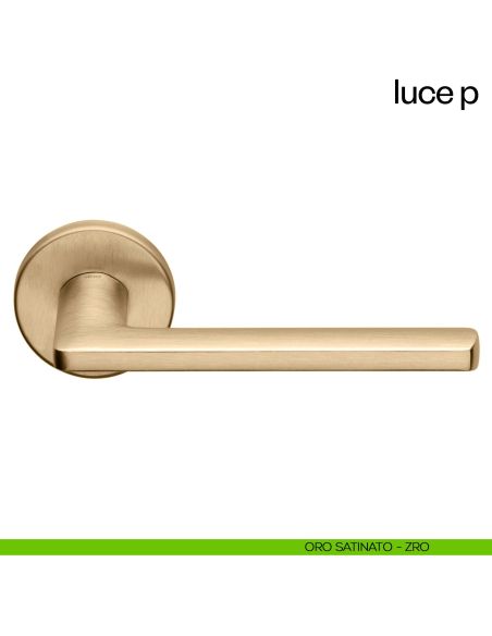 Maniglia per porta Luce P dnd handles con rosetta tonda ORO
