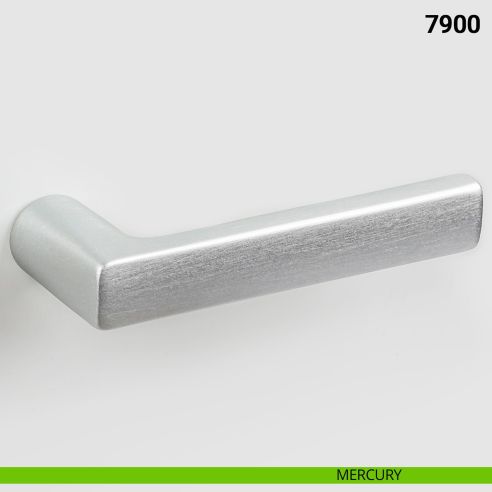 Maniglia per porta 7900 Nuda Verum Italy senza rosetta - mercury