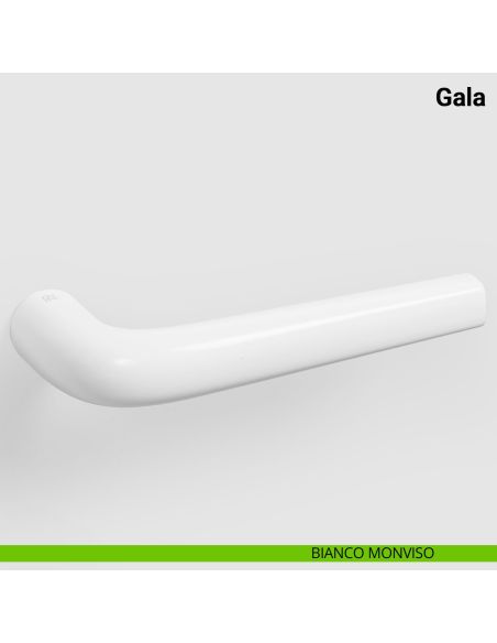 Maniglia per porta Gala Nuda Verum Italy senza rosetta - bianco monvisio