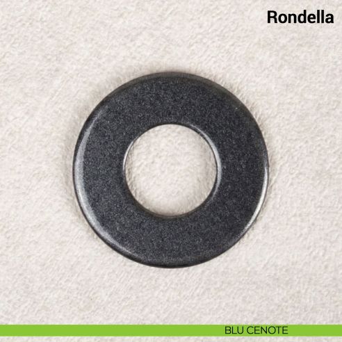 Rondella diametro 24 mm per foro maniglia fino a diametro 20 mm per maniglie Nuda Verum Italy - blu cenote