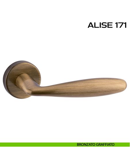 Maniglia per porta Alise 171 Reguitti bronzato grafffiato