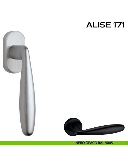 Maniglia per finestra martellina Alise 171 Reguitti nero