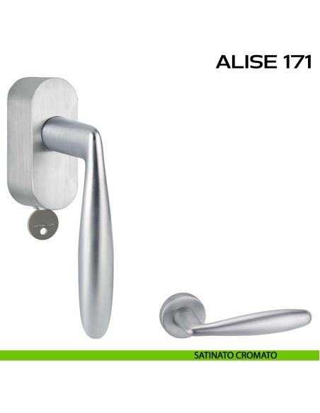 Maniglia per finestra martellina DK con chiave Alise 171 Reguitti cromato