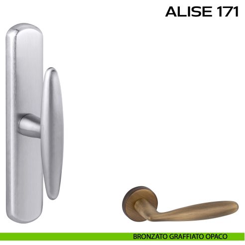 Maniglia per finestra cremonese Alise 171 Reguitti bronzato graffiato opaco