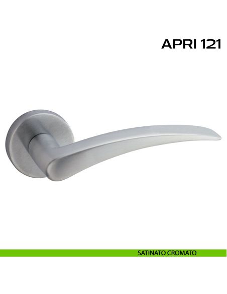 Maniglia per porta Apri 121 Reguitti con rosetta tonda cromato