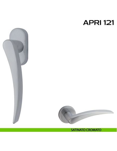Maniglia per finestra martellina DK Apri 121 Reguitti cromato
