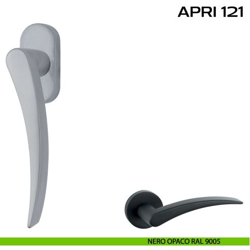 Maniglia per finestra martellina DK Apri 121 Reguitti nero