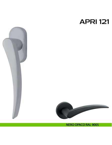 Maniglia per finestra martellina DK Apri 121 Reguitti nero