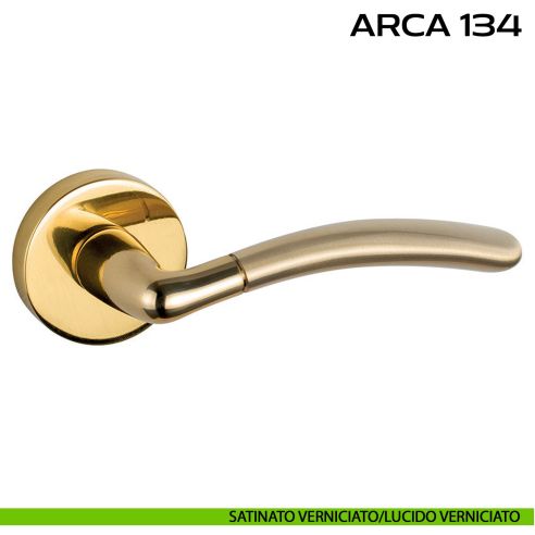Maniglia per porta Arca 134 Reguitti satinato verniciato - lucido