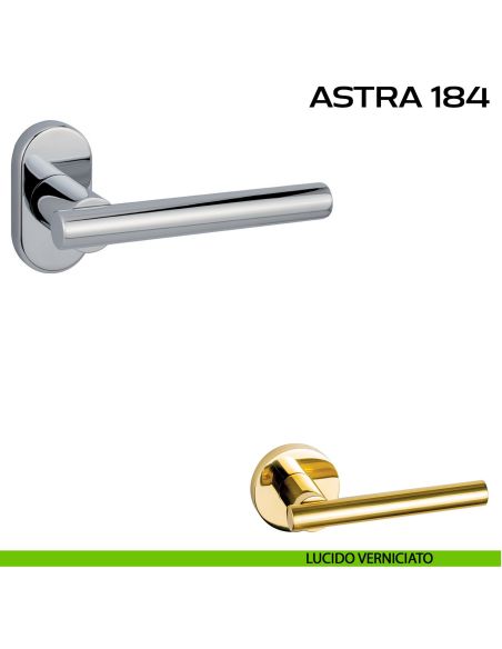 Maniglia per porta Astra 184 Reguitti con rosetta ovale