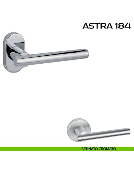 Maniglia per porta Astra 184 Reguitti con rosetta ovale