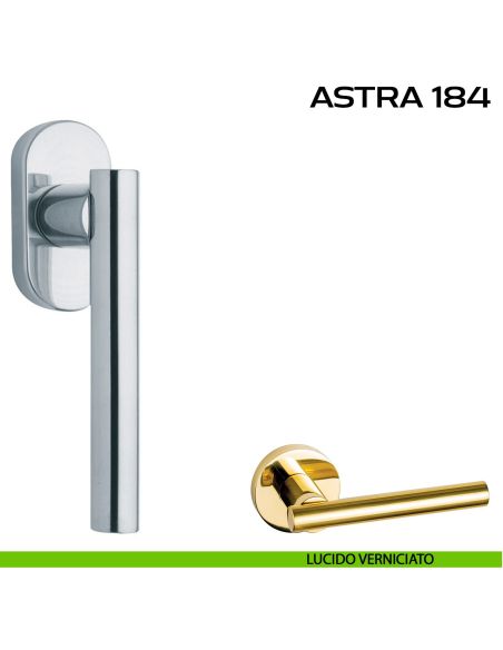 Maniglia per finestra martellina Astra 184 Reguitti lucido