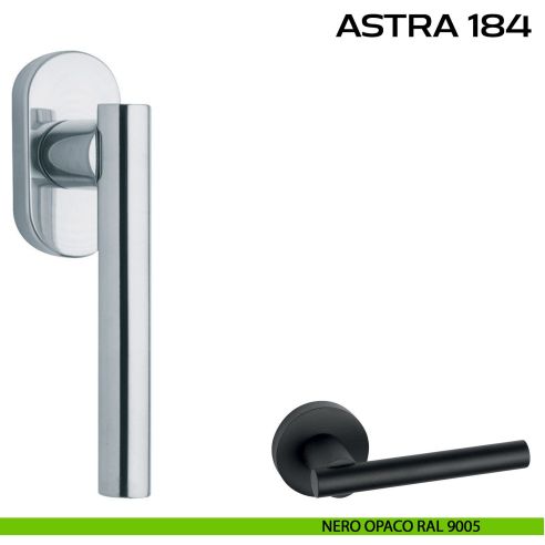Maniglia per finestra martellina Astra 184 Reguitti nero