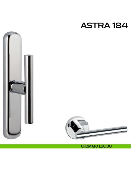Maniglia per finestra cremonese Astra 184 Reguitti cromato lucido