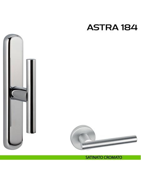 Maniglia per finestra cremonese Astra 184 Reguitti satinato cromato