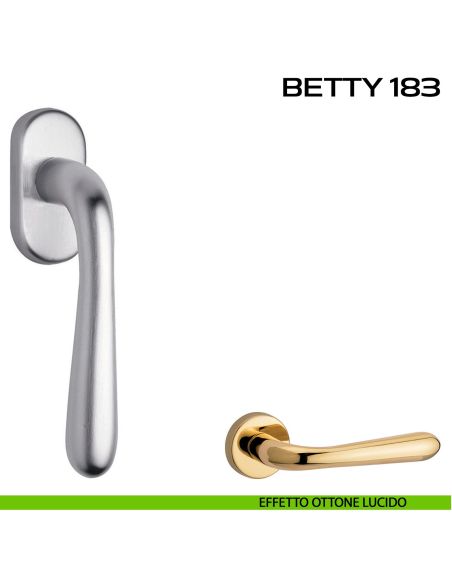 Maniglia per finestra martellina Betty 183 Reguitti lucido