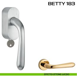 Maniglia per finestra martellina DK con chiave Betty 183 Reguitti 2
