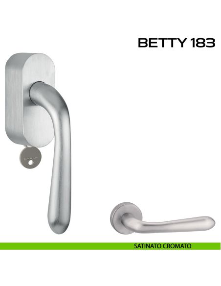 Maniglia per finestra martellina DK con chiave Betty 183 Reguitti cromato