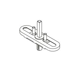Movimento gratz con perni + Q7 per maniglia finestra cremonese apertura senso orario Reguitti