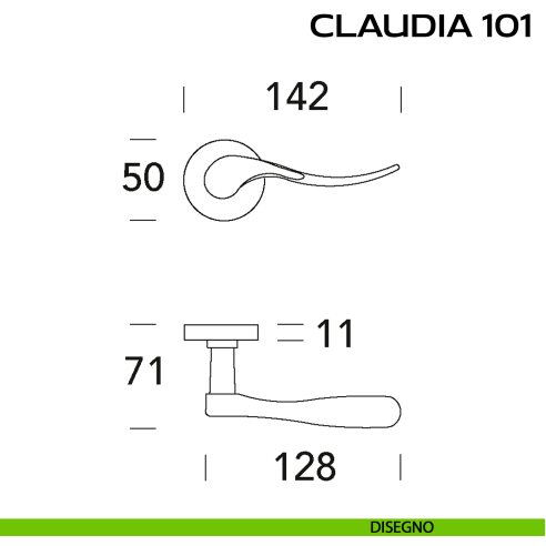Maniglia per porta Claudia 101 Reguitti