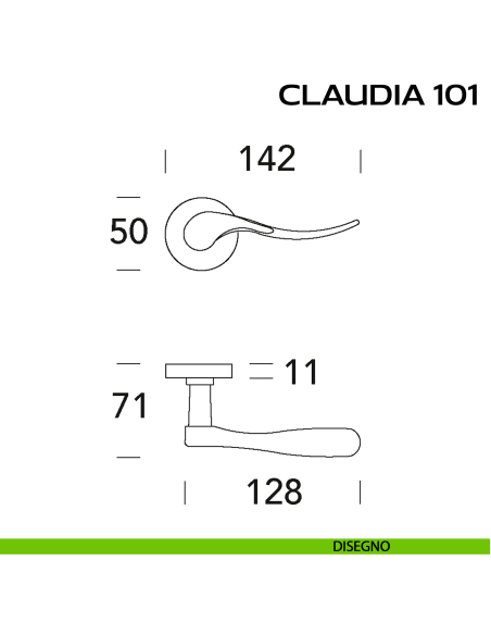 Maniglia per porta Claudia 101 Reguitti