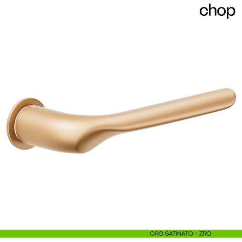 Maniglia per porta Chop dnd handles con rosetta minimale Unico oro