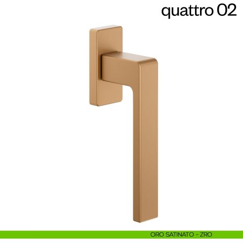 Maniglia per finestra martellina DK quattro 02 dnd oro