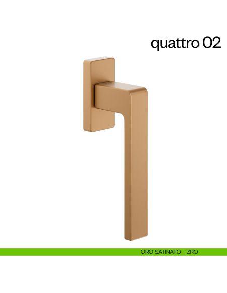 Maniglia per finestra martellina DK quattro 02 dnd oro