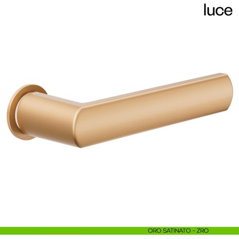 Maniglia per porta Luce dnd handles con rosetta minimale Unico oro