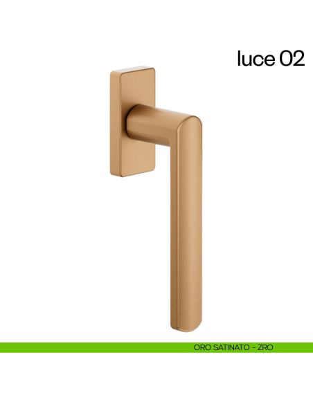 Maniglia per finestra martellina DK Luce 02 dnd oro