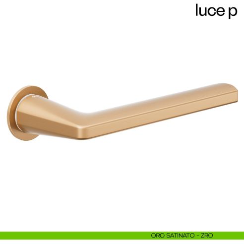 Maniglia per porta Luce P dnd handles con rosetta minimale Unico oro