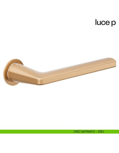 Maniglia per porta Luce P dnd handles con rosetta minimale Unico oro