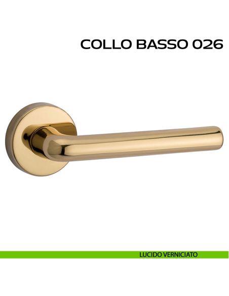 Maniglia per porta Collo Basso 026 Reguitti lucido