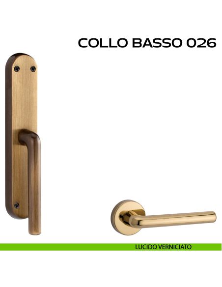 Maniglia per finestra cremonese Collo Basso 026 Reguitti lucido