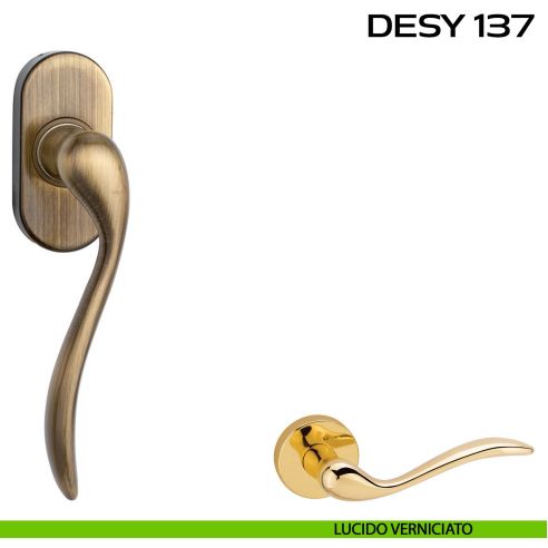 Maniglia martellina DK per finestra Desy 137 Reguitti lucido