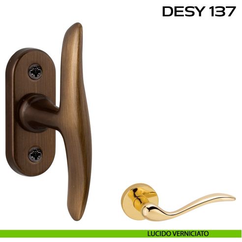 Maniglia per finestra martellina Desy 137 Reguitti lucido