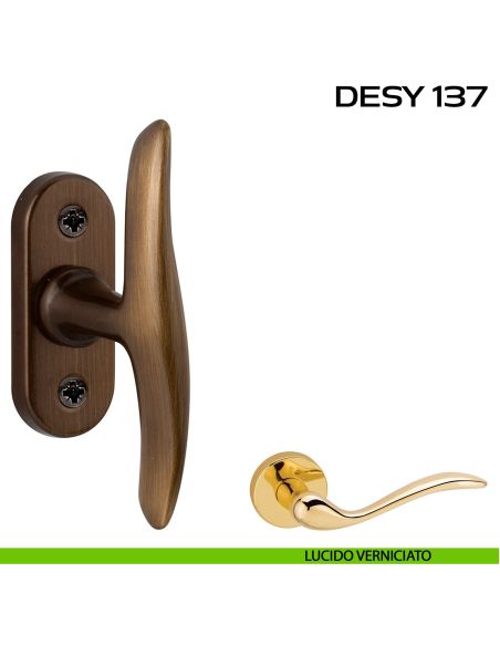 Maniglia per finestra martellina Desy 137 Reguitti lucido