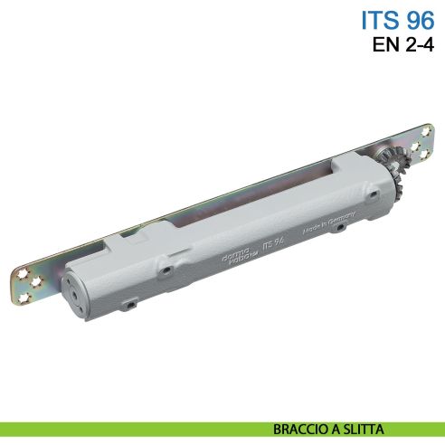 Chiudiporta a scomparsa Dormakaba ITS 96 forza EN 2-4 con braccio a slitta - chiudiporta base