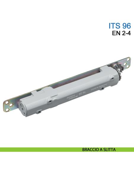 Chiudiporta a scomparsa Dormakaba ITS 96 forza EN 2-4 con braccio a slitta - chiudiporta base