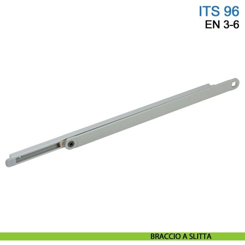 Chiudiporta a scomparsa Dormakaba ITS 96 forza EN 3-6 con braccio a slitta - braccio a slitta