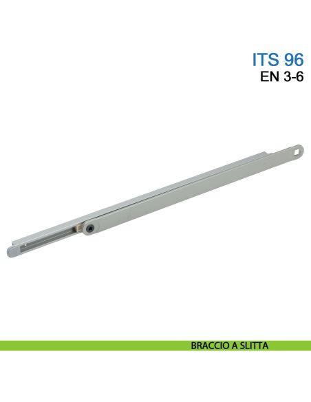 Chiudiporta a scomparsa Dormakaba ITS 96 forza EN 3-6 con braccio a slitta - braccio a slitta