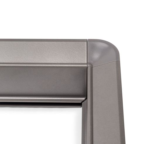 Emuca Telaio con guide a estrazione totale e chiusura morbida per accessori per armadi Quartz, 562-588mm, Alluminio e plastica