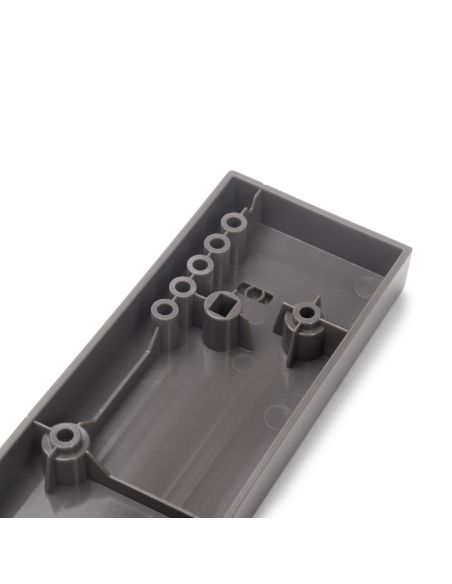 Emuca Telaio con guide a estrazione totale e chiusura morbida per accessori per armadi Quartz, 712-738mm, Alluminio e plastica