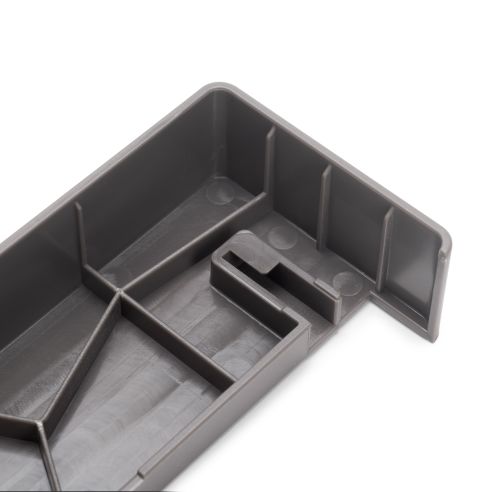 Emuca Telaio con guide a estrazione totale e chiusura morbida per accessori per armadi Quartz, 787-813mm, Alluminio e plastica