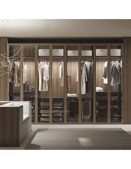 Emuca Telaio con guide a estrazione totale e chiusura morbida per accessori per armadi Quartz, 812-838mm, Alluminio e plastica