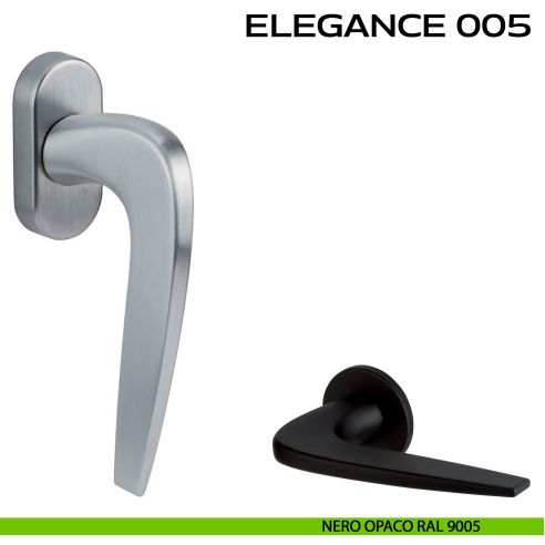 Maniglia per finestra martellina 005 Elegance Reguitti nero