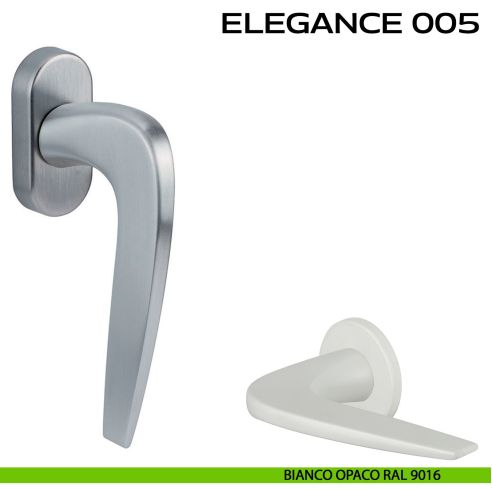 Maniglia per finestra martellina 005 Elegance Reguitti bianco