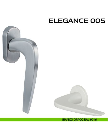 Maniglia per finestra martellina 005 Elegance Reguitti bianco