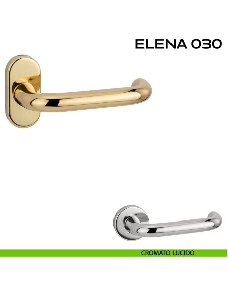 Maniglia per porta Elena 030 Reguitti con rosetta ovale