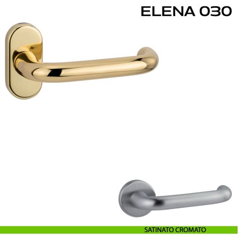 Maniglia per porta Elena 030 Reguitti con rosetta ovale